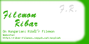 filemon ribar business card